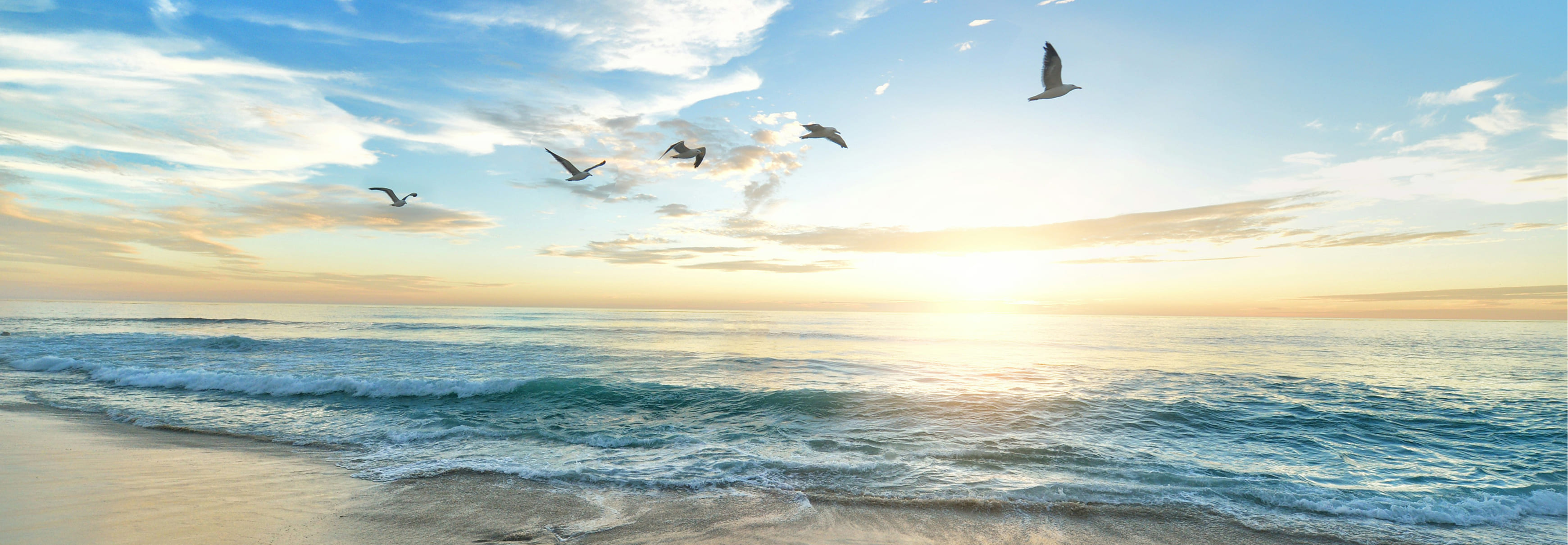 Strand beim Sonnenuntergang