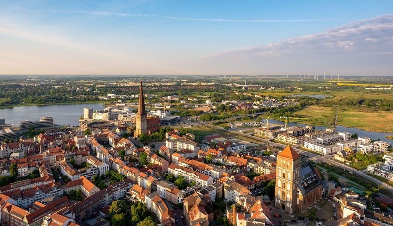 Stadt von oben fotografiert