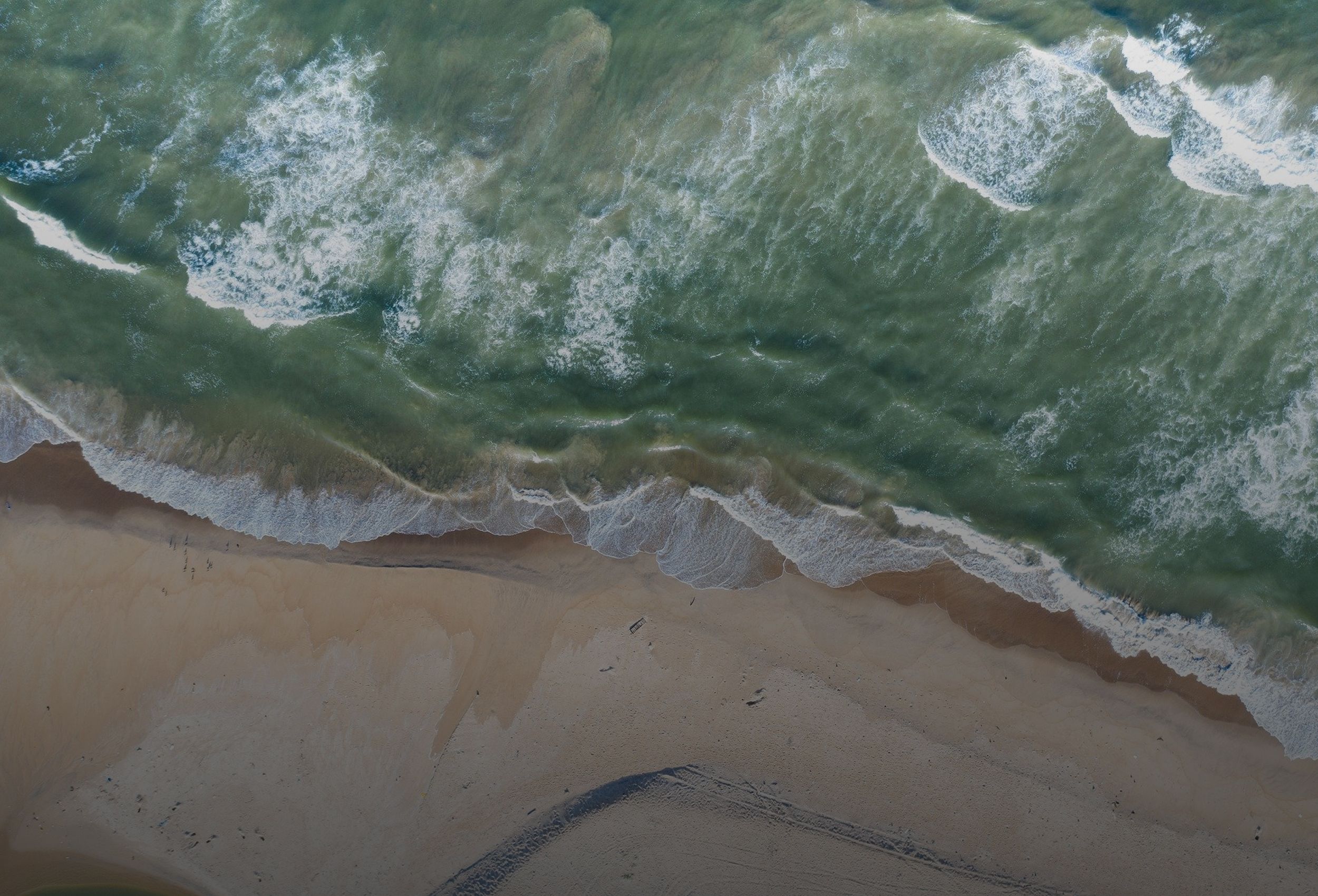 Meer von oben fotografiert